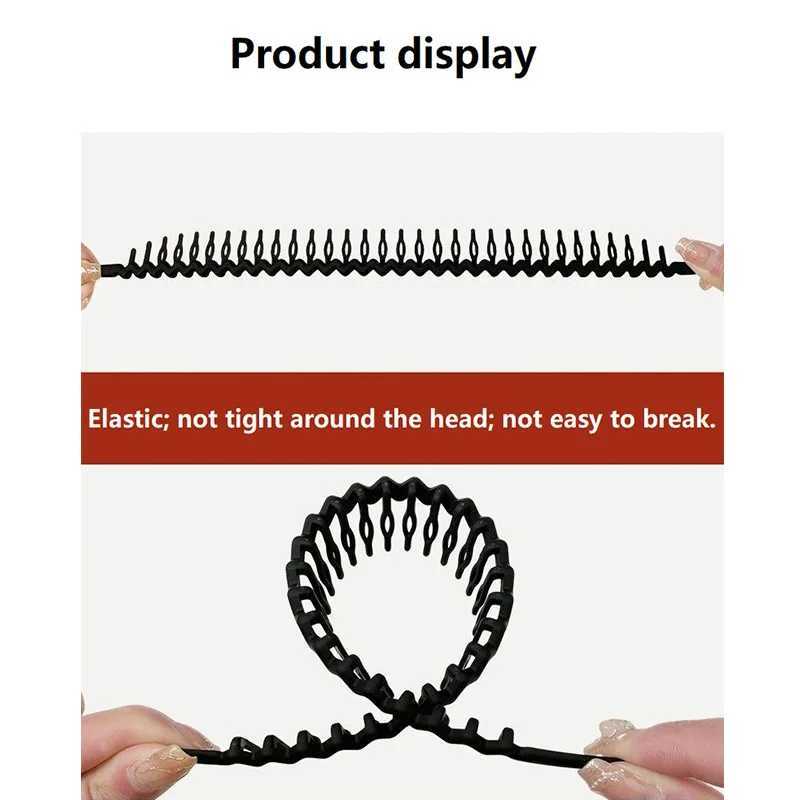 Solid Color Wave Headband for girl women summer Face Wash Sports hair band Headbands Non-slip Hair Bands for Women accessories D260326