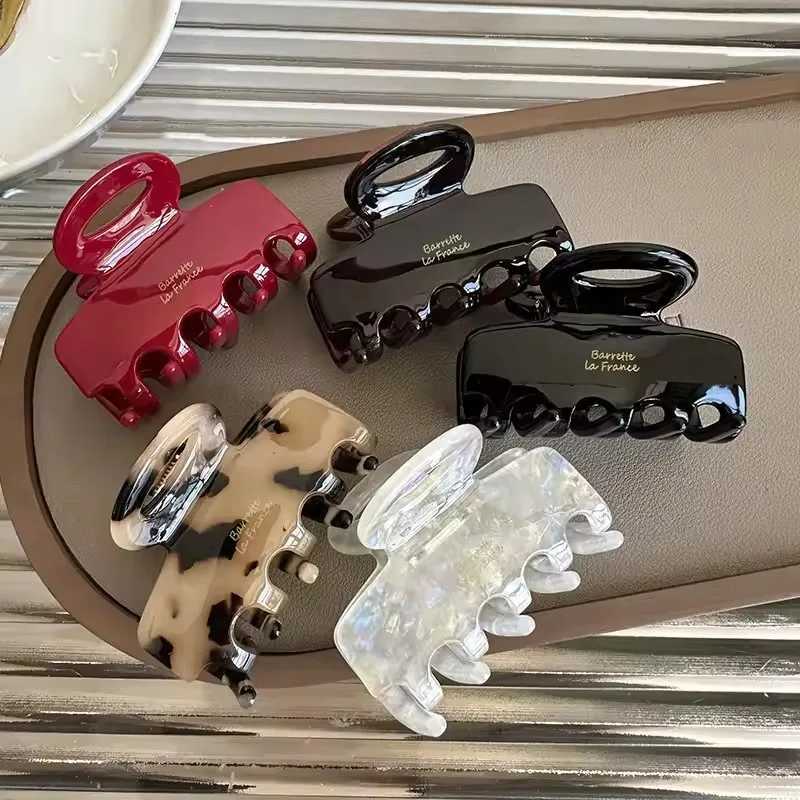 Brand New 55cm Red Long Acetate Hair Crabs Hair Clips for Girls and Women Tie up Hair Accessories New korean Fashon 2025 H260326