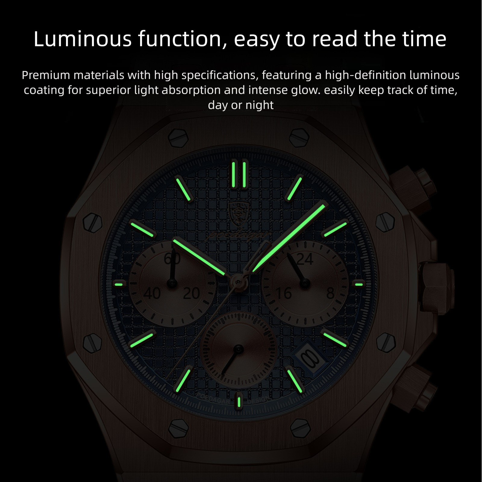Swiss Brand's New Multi-functional Quartz Men's Watch - Stylish Design Designer Watch Triple-hand Watch Luxury Watch Formal Wear Companion