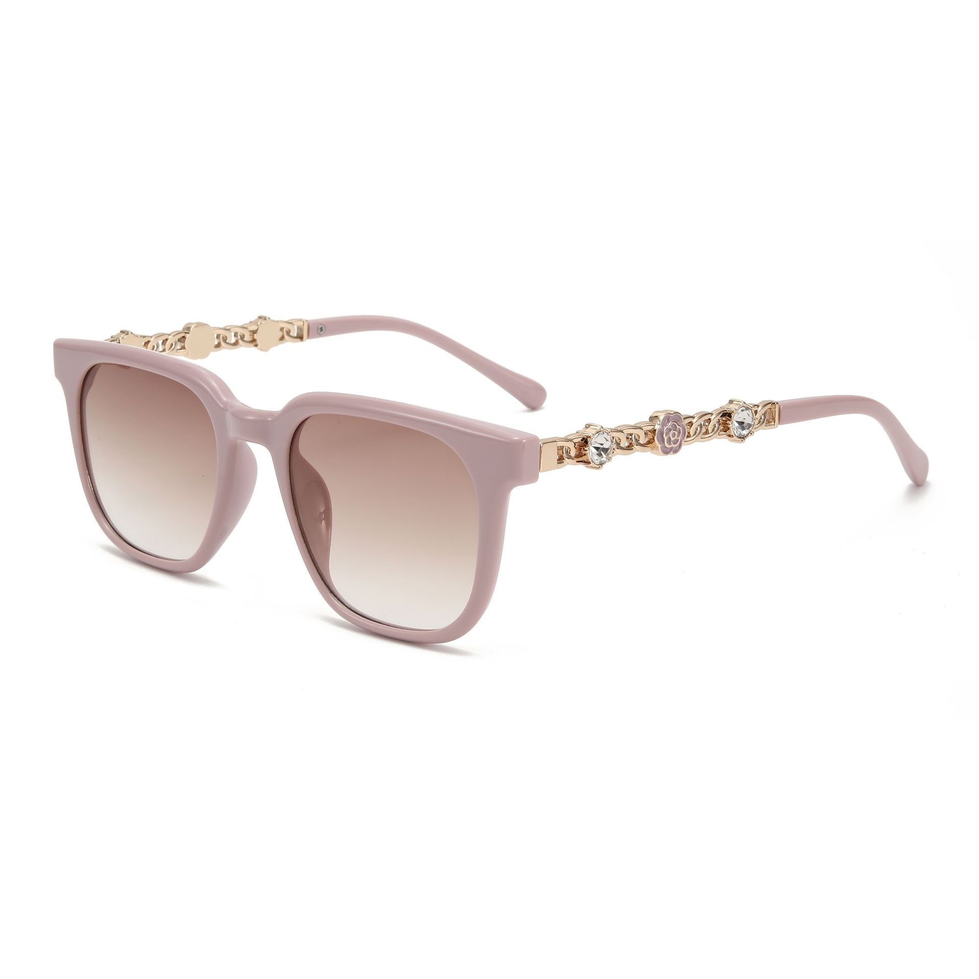 Luxury Brand Designer Sunglasses 2026 New Vintage Camellia Diamond-Embellished Sunglasses With A High-End -Style Feel, Women's Sunglasses With Ch