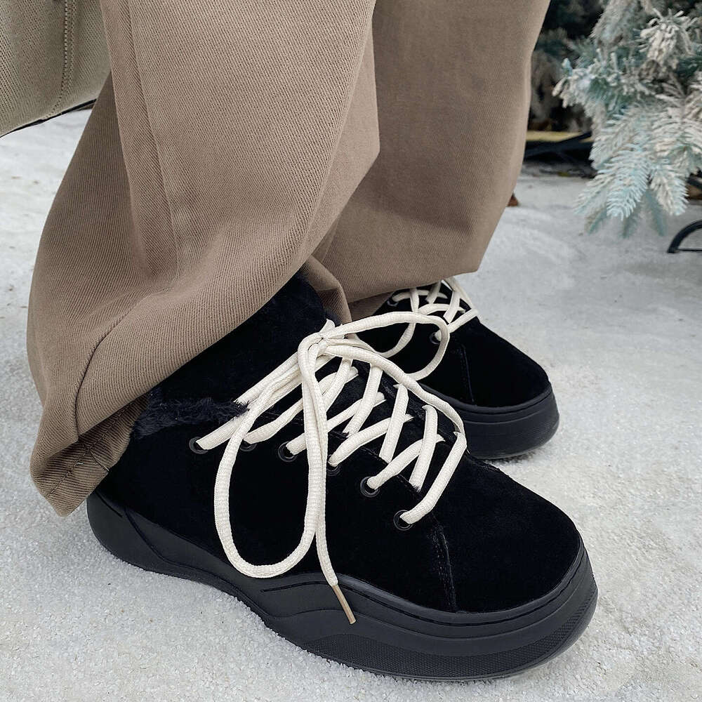 Men's Shoes 2025 Winter New Trendy Retro Casual Versatile Thick-Soled Sports Loafers Warm