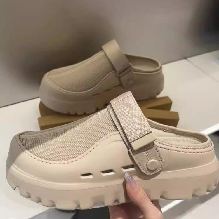 2026 new thick soled height increasing casual sandals breathable and lightweight outdoor fashionable beach shoes for women and men