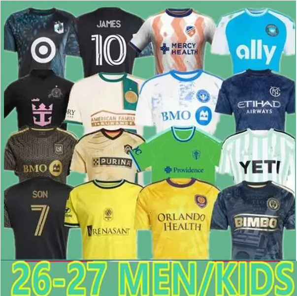 2026 AUSTIN ATLANTA CINCINNATI CHARLOTTE MIAMI LAFC GALAXY MONTREAL NYCFC LOUIS Nashville SEATTLE SOUNDERS SOCCER JERSEYS Philadelphia JAMES Union Minnesota 888