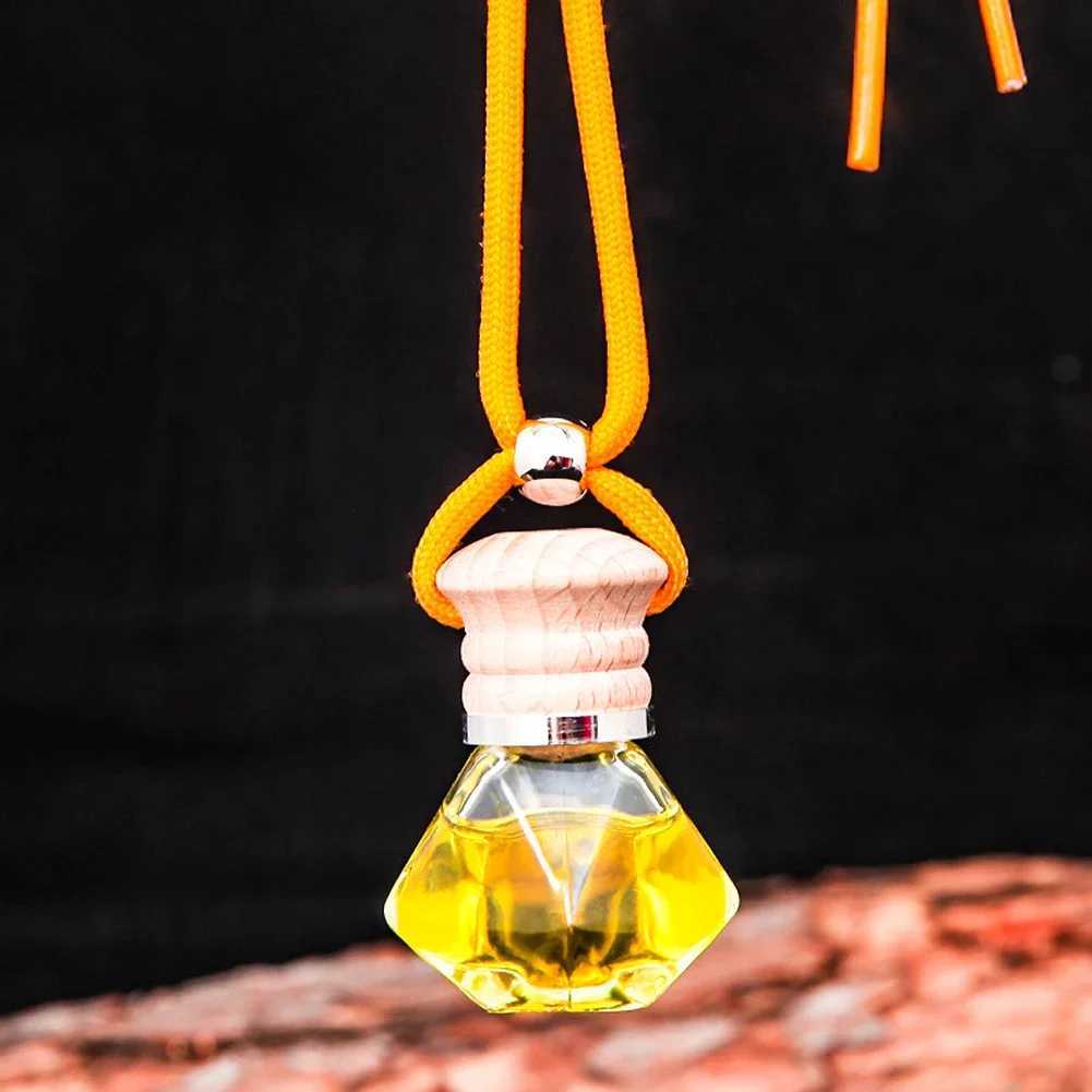 7ml Car Hanging Bottles Perfume Aromatherapy Refillable Air Freshener Diffuser Oil Fragrance Bottle Vehicle Auto Sapper Pendant H260326