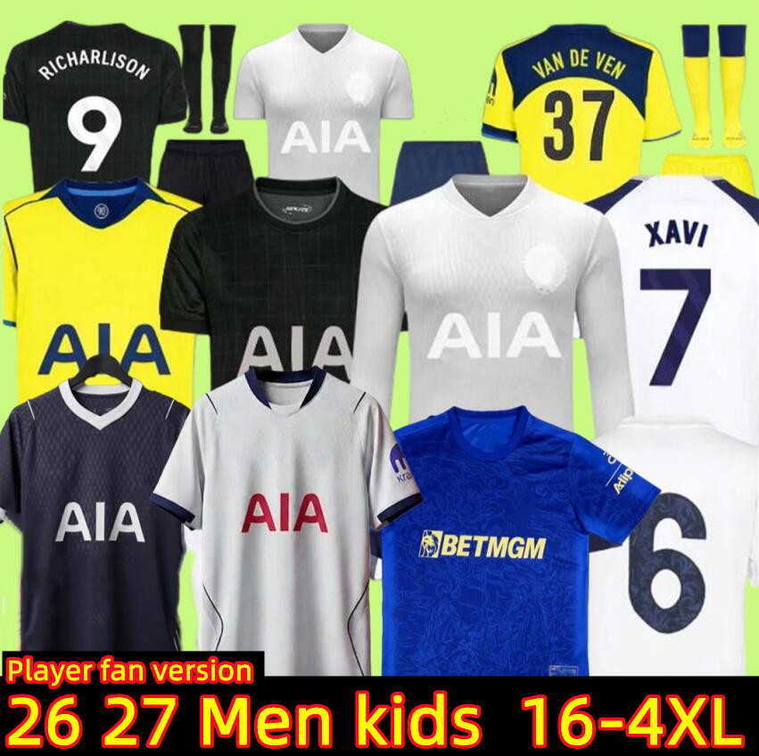 3XL 4XL 26 27 tottenham 1901 125th Anniversary XAVI Season SOLANKE GALLAGHER KUDUS MADDISON KULUSEVSKI RICHARLISON SON VAN DE VEN Soccer Jerseys kit kid football