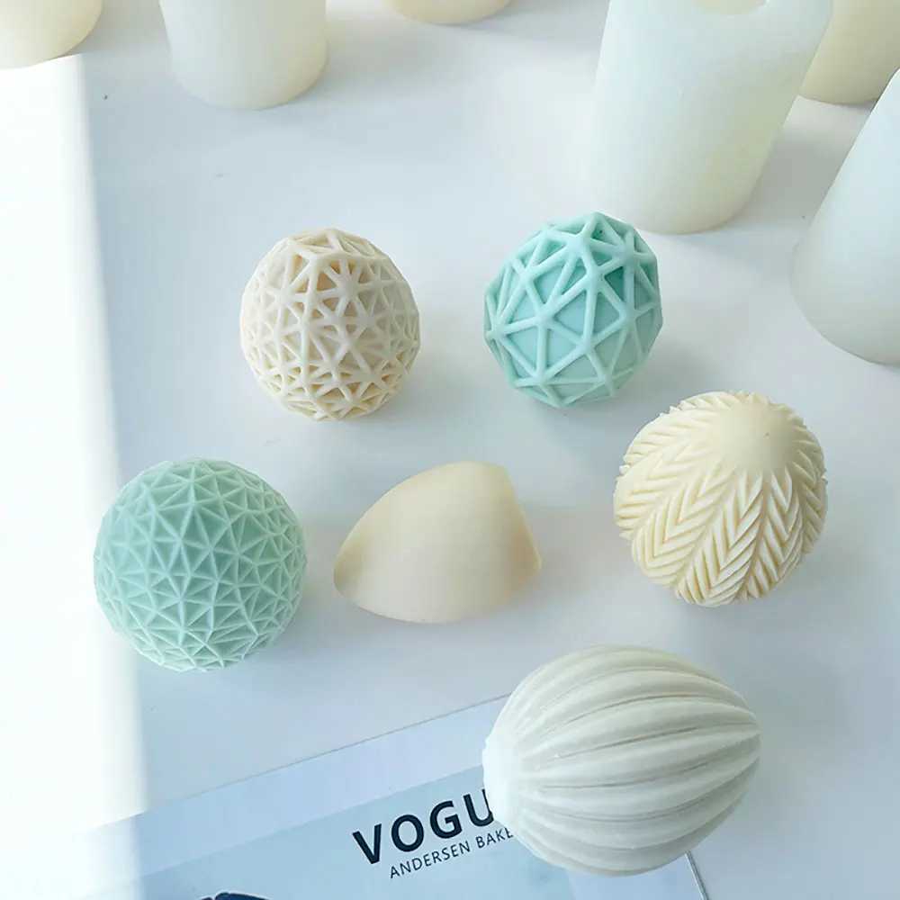 For fun DIY Easter Geometric Eggs Silicone Candle Mold DIY Christmas Aromatherapy Candle Mould Chocolate Gypsum Epoxy Resin Mold H260326