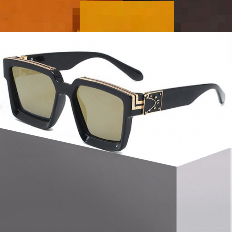 Millionaire Square Sunglasses Men Vintage Luxury Brand Designer Trendy Glasses Women Retro Black Shades Famous Oversized Steampunk IVSTA Fashion Acces