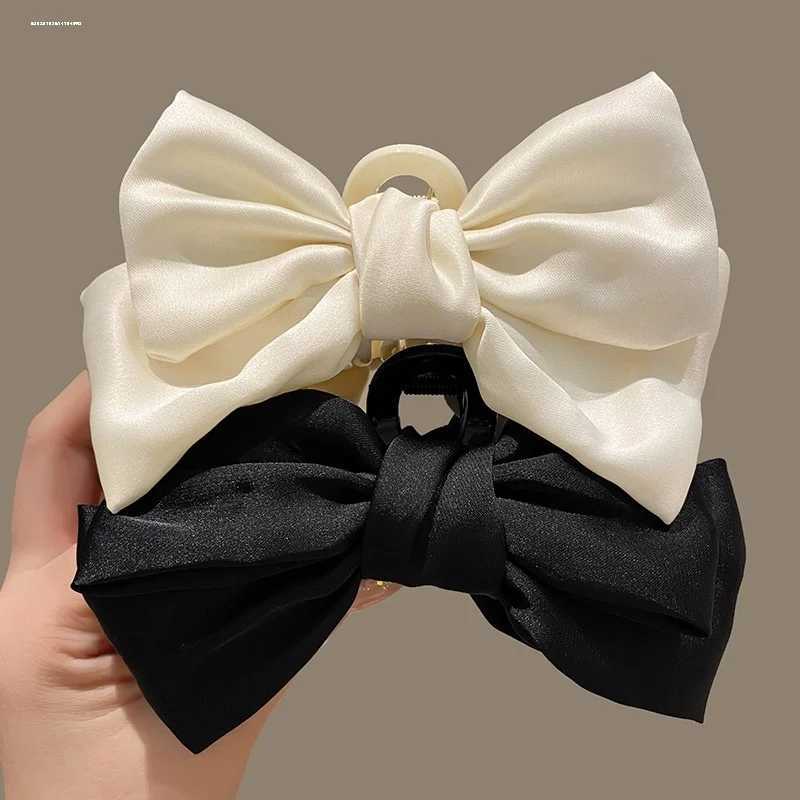Solid Color Double Side For Women Girl Elegant Ponytail Braid Claw Clip Sweet Shark Crab Party Hair Accessories Trendy H260326