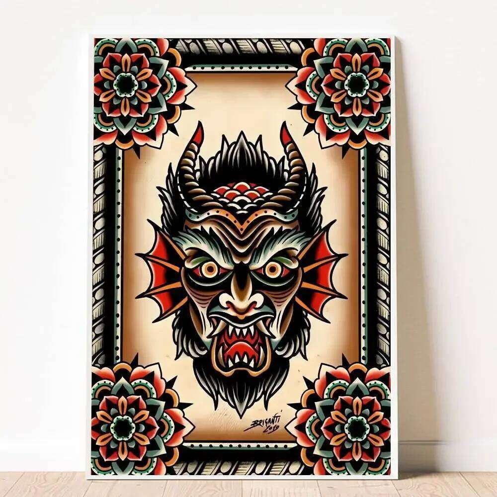 Quiet Wild Tattooed Gir Poster HD Sticky Wall Waterproof Home Living Room Bar Aesthetic Decor 26L0326