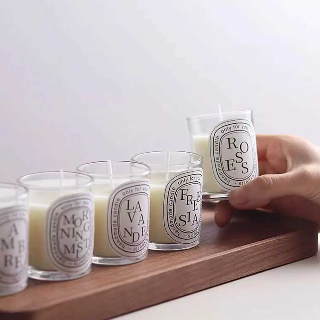 1Pc Transparent Scented Fragrance Candle Light Gift Scented Aromatic Candles Guest Gift Candles Wedding Candles Home Decor H260326