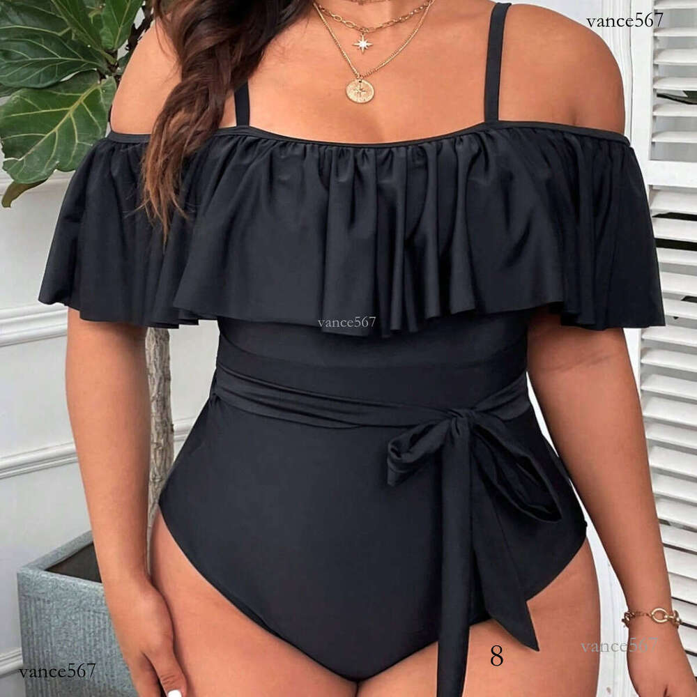 Swimwear designer womanswimsuits designer womens New one-piece swimsuit with straps for women, solid color, backless swimwear, plus size for curvy