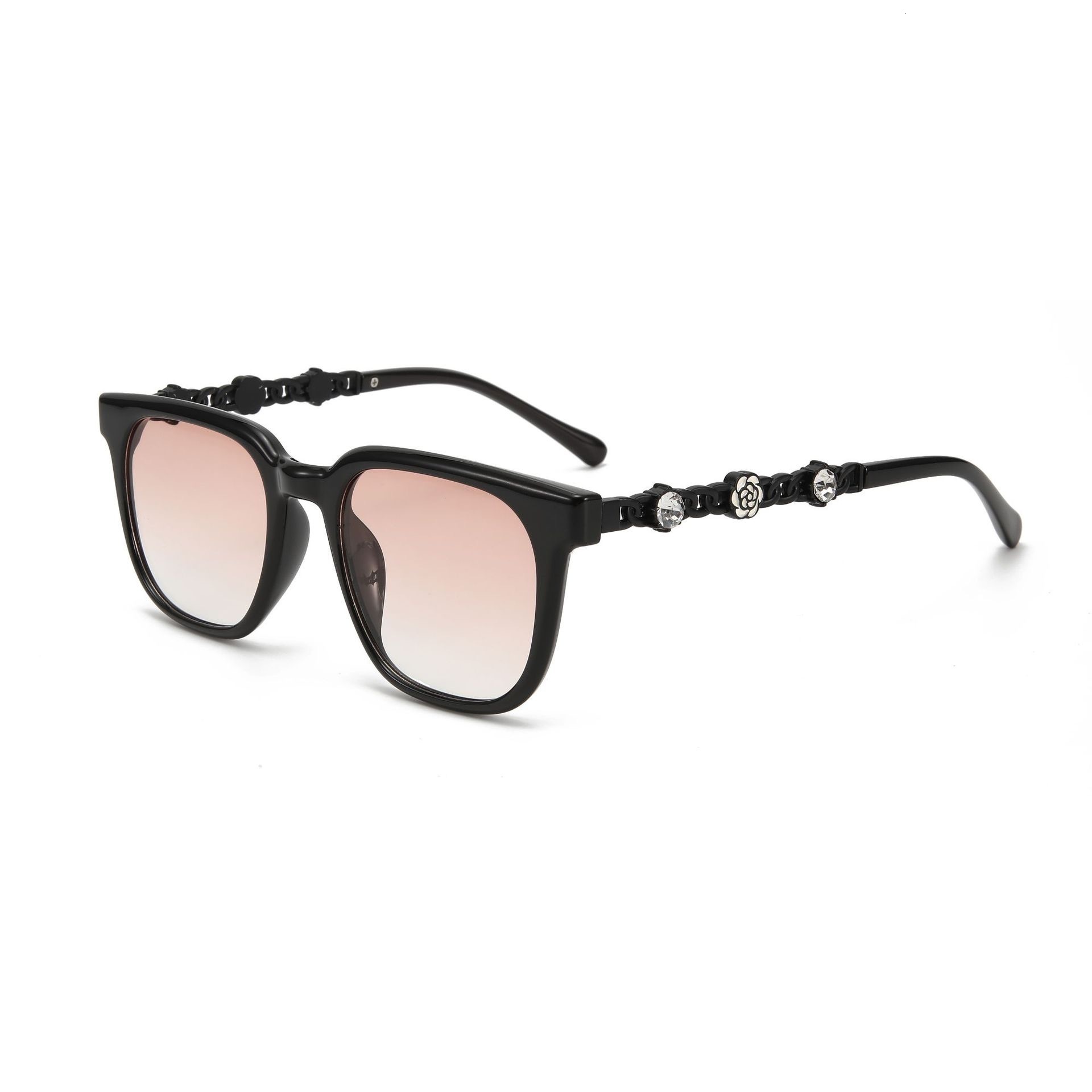 Luxury Brand Designer Sunglasses 2026 New Vintage Camellia Diamond-Embellished Sunglasses With A High-End -Style Feel, Women's Sunglasses With Ch