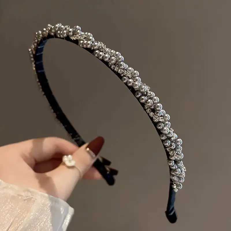 High-End Luxury Headband for Women Hair Clip Hair Accessory Faux Pearl Daily Wear D260326