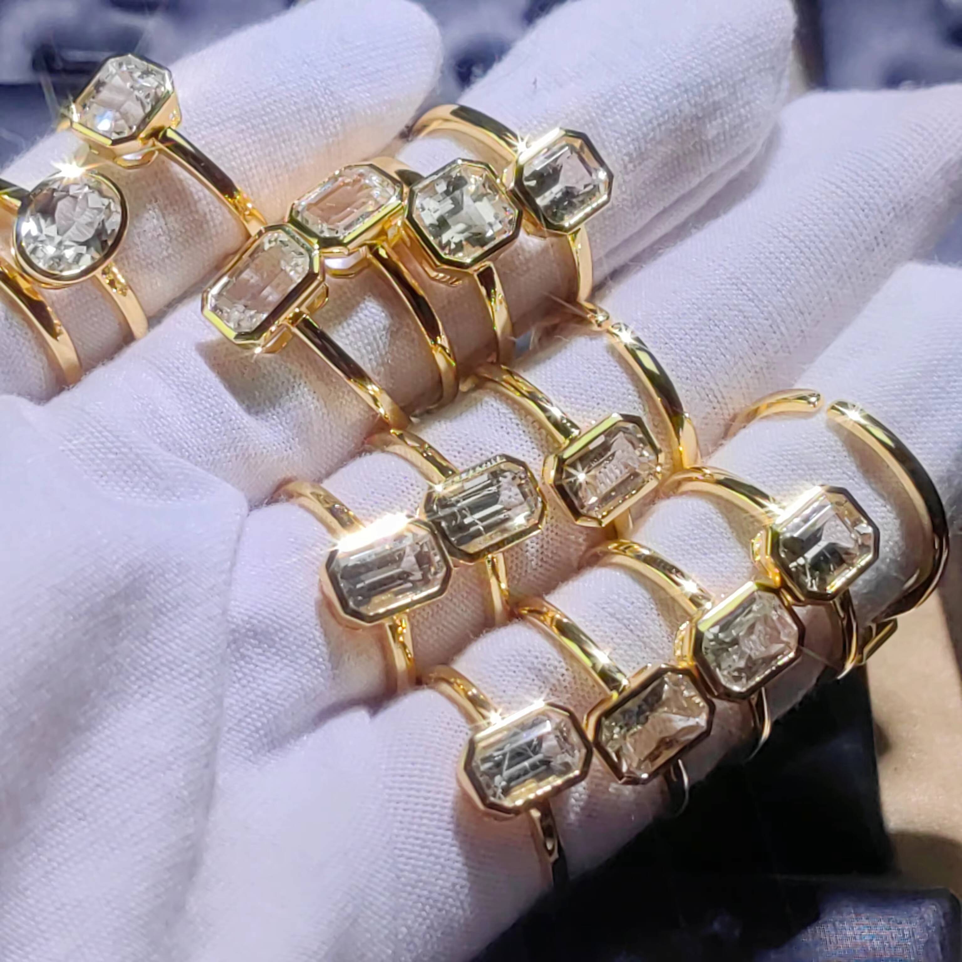 Professional Jewelry Factory Custom 1CT 2CT 5CT Lab Grown Diamond Ring 14K 18K Gold Engagement Wedding Party Gift IGI Certified