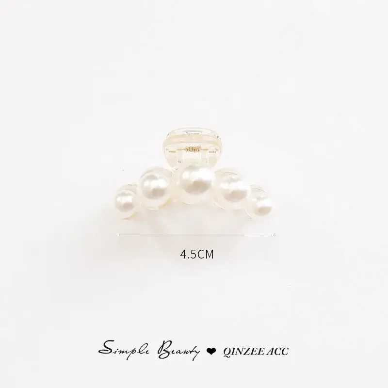 Elegant Hyperbole Big Pearls Acrylic Hair Claw Clips Big Size Makeup Hair Styling Barrettes for Women Hair Accessories H260326