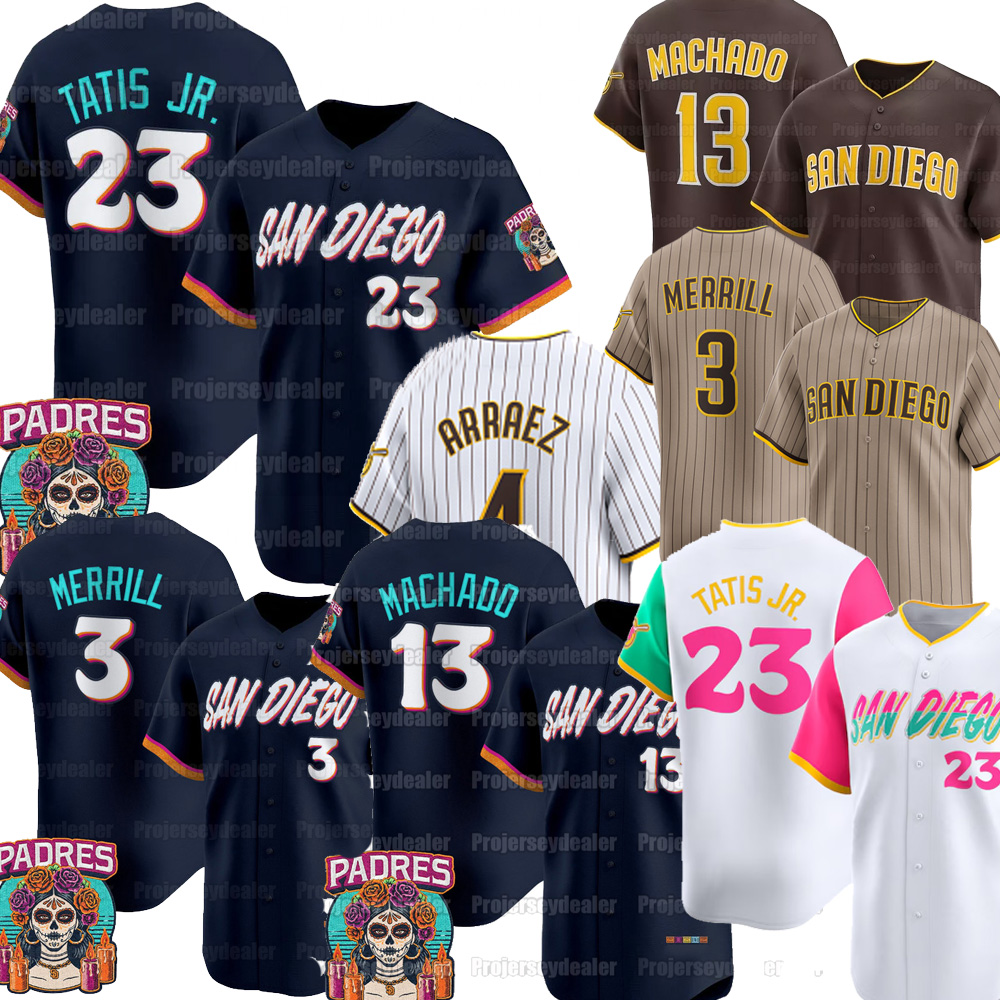 23 Fernando Tatis Jr. 2026 City Connect Padres Jersey Nick Castellanos Manny Machado Jackson Merrill Bogaerts Joe Musgrove Cronenworth Darvish Cruz San Diegos