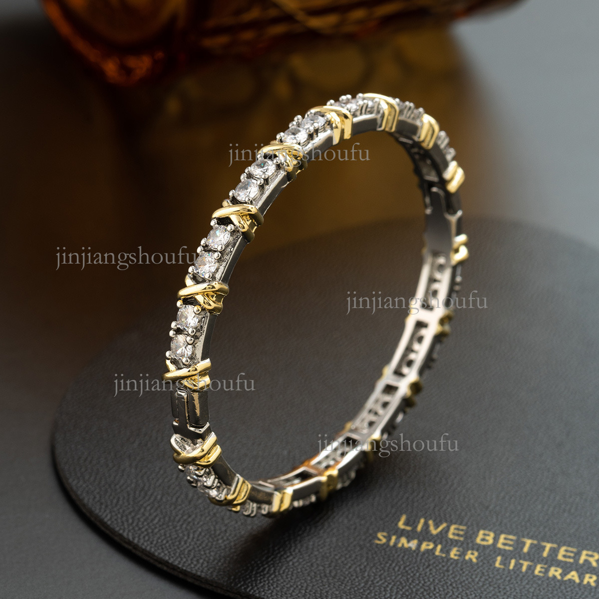 Designer Jewelry Set Luxury Brand Women's Personalized Buckle Haoshi Necklace Bracelet Ring Earring Set Lucky Goddess Trendy Clothing Accessories