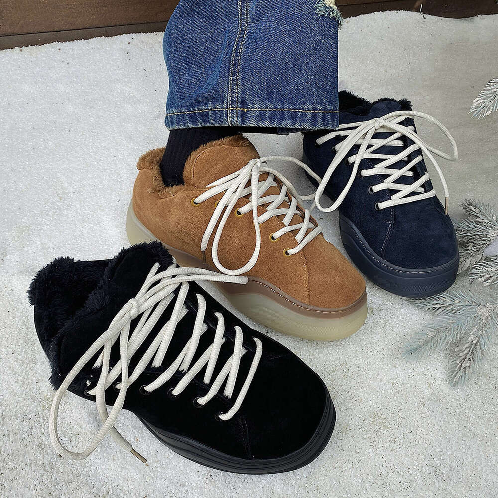 Men's Shoes 2025 Winter New Trendy Retro Casual Versatile Thick-Soled Sports Loafers Warm