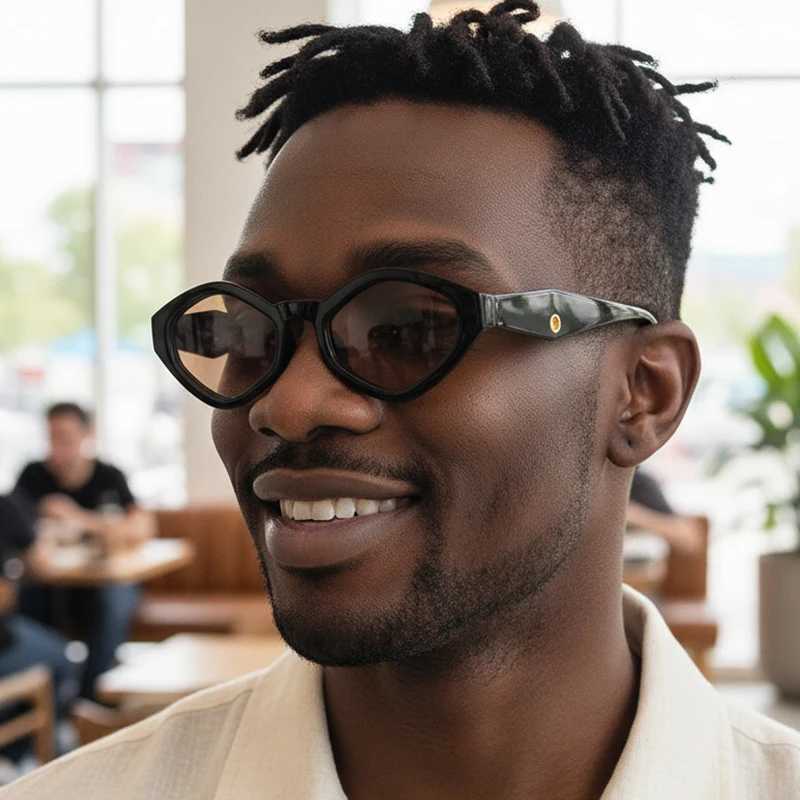 Cycling 2pcs Fashion Polygonal Shaped Womens Sunglasses Vintage Small Frame Punk Hip-hop Sun Glasses Outdoor Travel Eyewear D260326