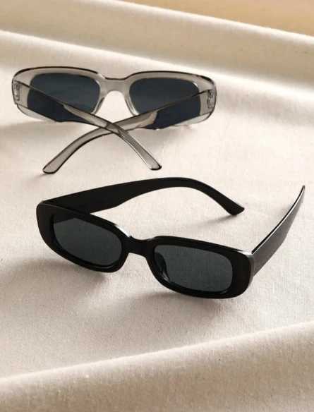 2PCS Women Sports Glasses Vintage Mirrored Cat Eye Sunglasses Retro Small Frame UV400 Eyewear Fashion Ladies Driver Goggles D2603261