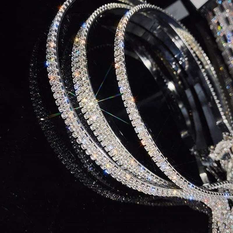 Luxury Rhinestone Hairbands for Women Long Tassel Bow Bands Korean Crystal Headband Wedding Hair Band Accessories D260326
