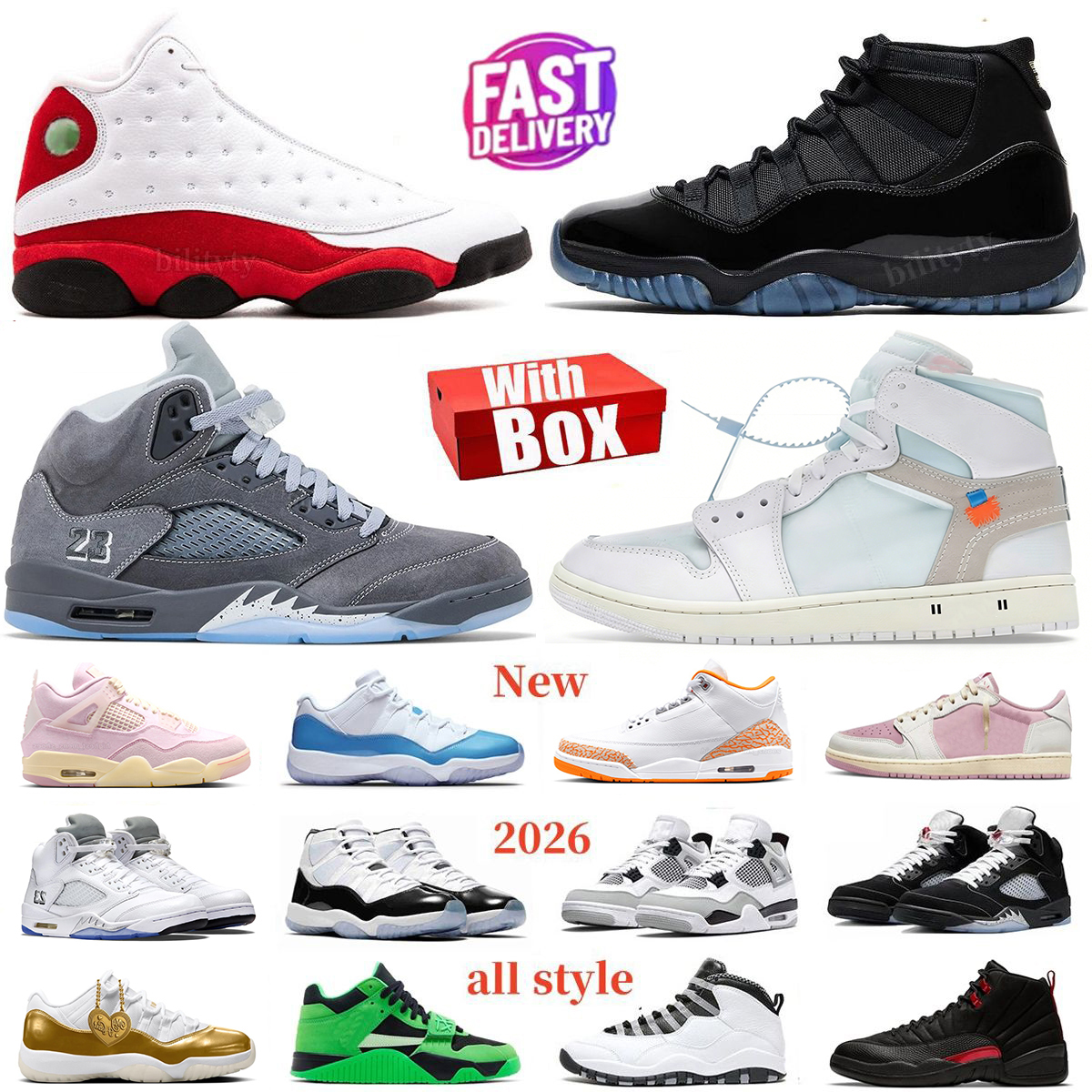3s 4s 5s 11s 12s designer Basketball Shoes Wolf Grey Alaska Chicago Gamma University Blue 11s 2026 White Metallic Black Cat Men shoes trainers sneakers with box 36-47