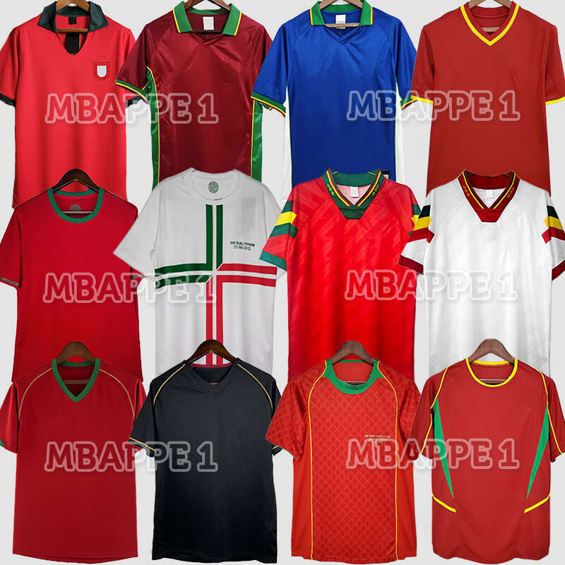 Retro Soccer Jersey PortugalS 1992 93 94 95 96 97 98 99 2000 2002 2004 2006 2010 2012 2016 2018 FIGO Ronaldo Football Shirt Vintage RUI COSTA PEPE NUNO GOMES DECO NANI