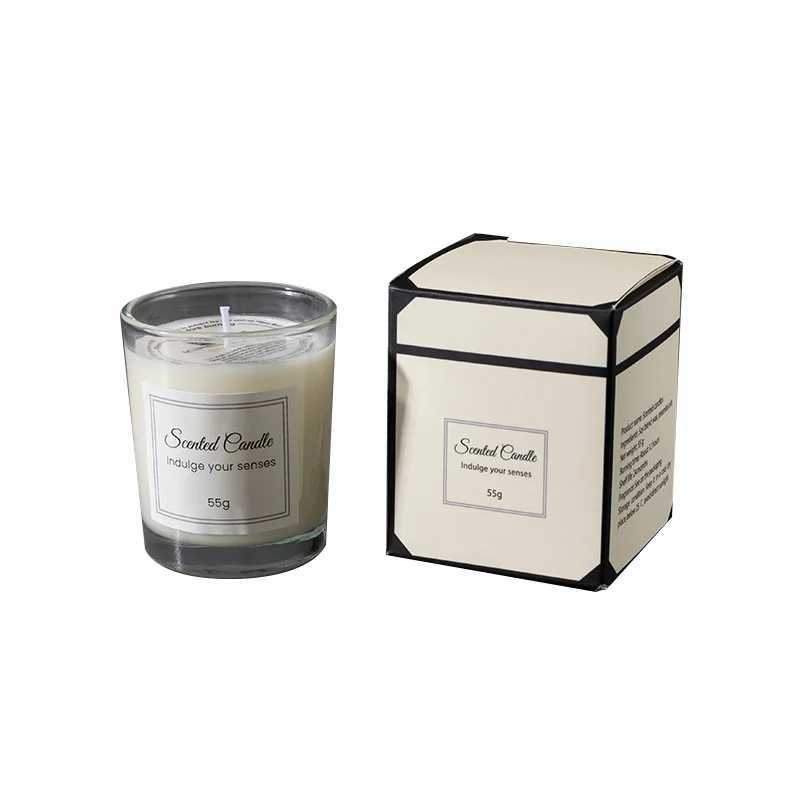 Aromatherapy Candle Premium Gift Box Glass Handmade Soy Wax Smokeless Creative Aromatherapy Candle Companion Gift H260326