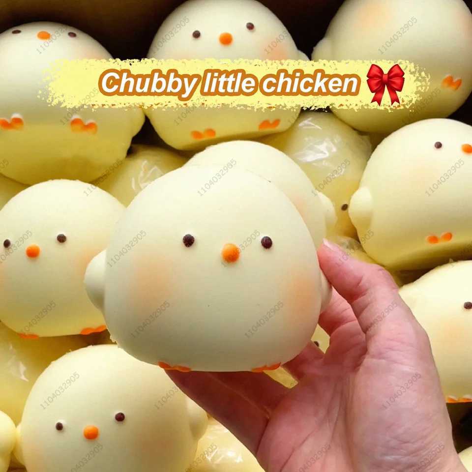 HOT Cute Giant Chick Squishy Toy Slow-Rising Stress Relief Sensory Fidget Toy for Kids and Adults Anxiety ADHD Autism Relief H260326