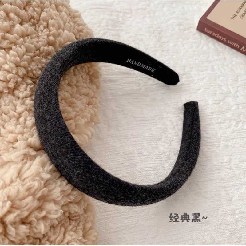 1 high skull top wide edge sponge head band autumn and winter face hair band female hair simple hair band diy hair accessories D260326