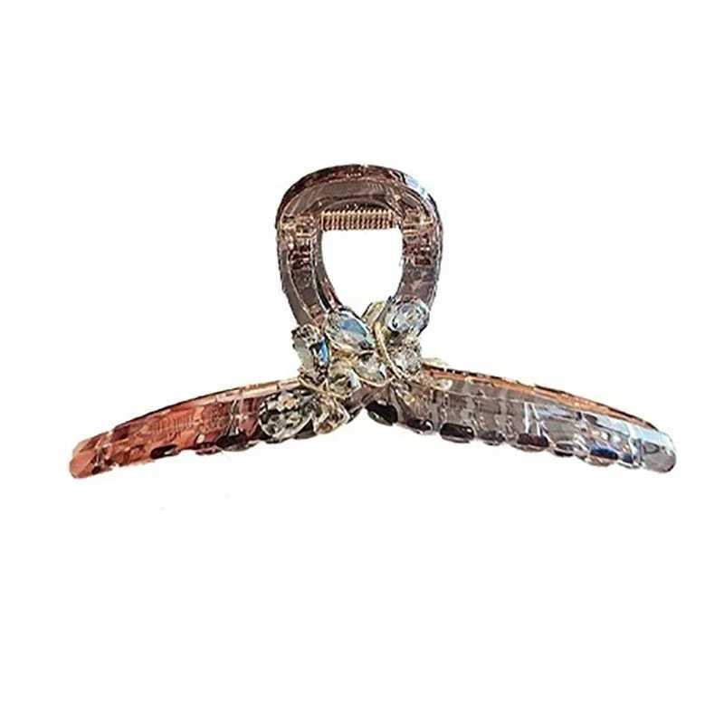 Retro Crystal Butterfly Hair Clip Acrylic Material Large Hair Grip High-end Korean Style Womens Hair Accessories H260326