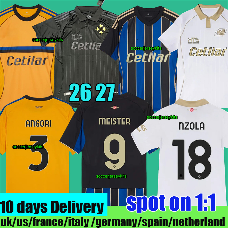 26 27 CUTRONE Pisa SC JERSEY soccer Jerseys Fans 2025 2026 football shirt men camisas de futebol black fourth uniforms A.DIAO NICO PAZ kits
