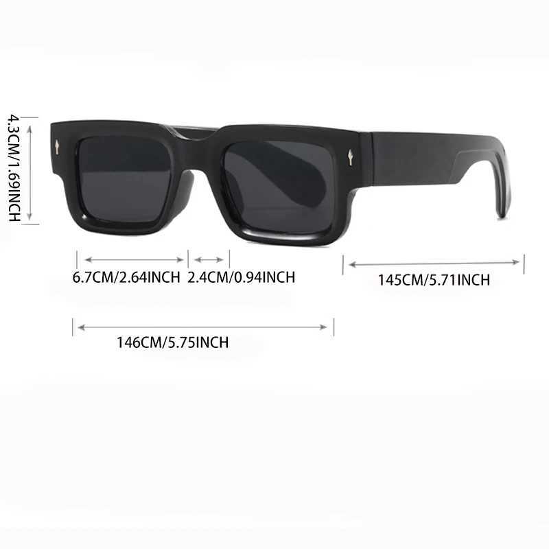 1pc Unisex Casual Simple Style Square Plastic Frame Fashion Glasses Suitable For Daily Life Outdoor Street-Photography Vacation D260326