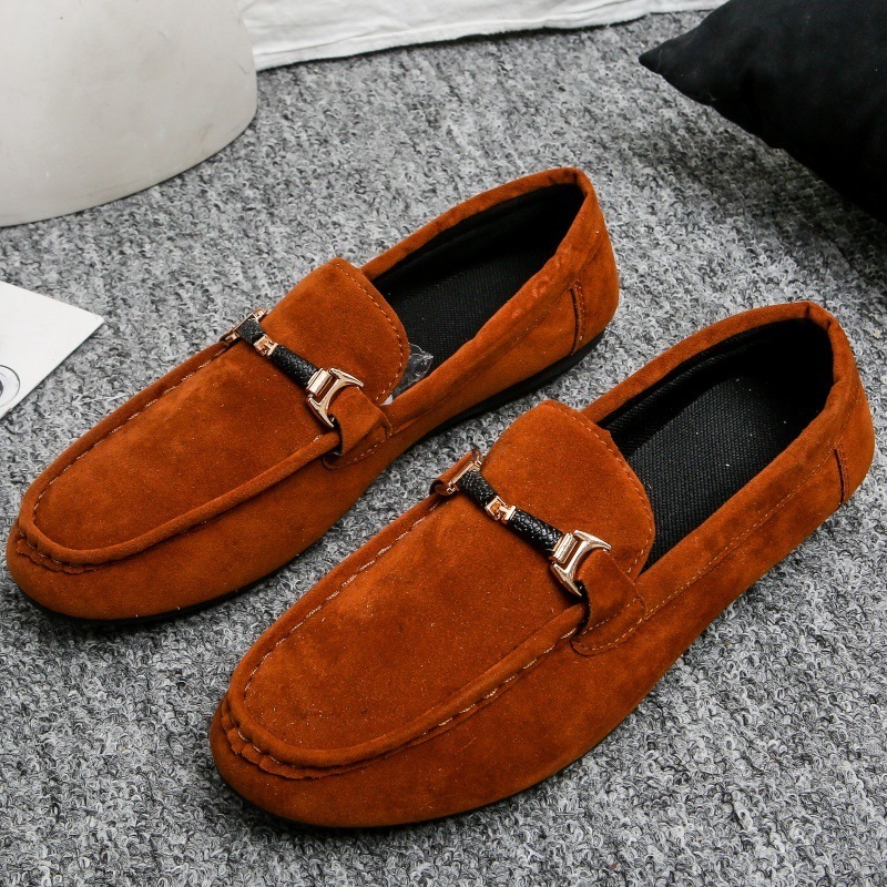 Genuine Leather Mens Loafers Zapatos De Hombre Formal Dresses Men Shoes Business leisure Green Orange Moccasin Sneakers Flats 240626