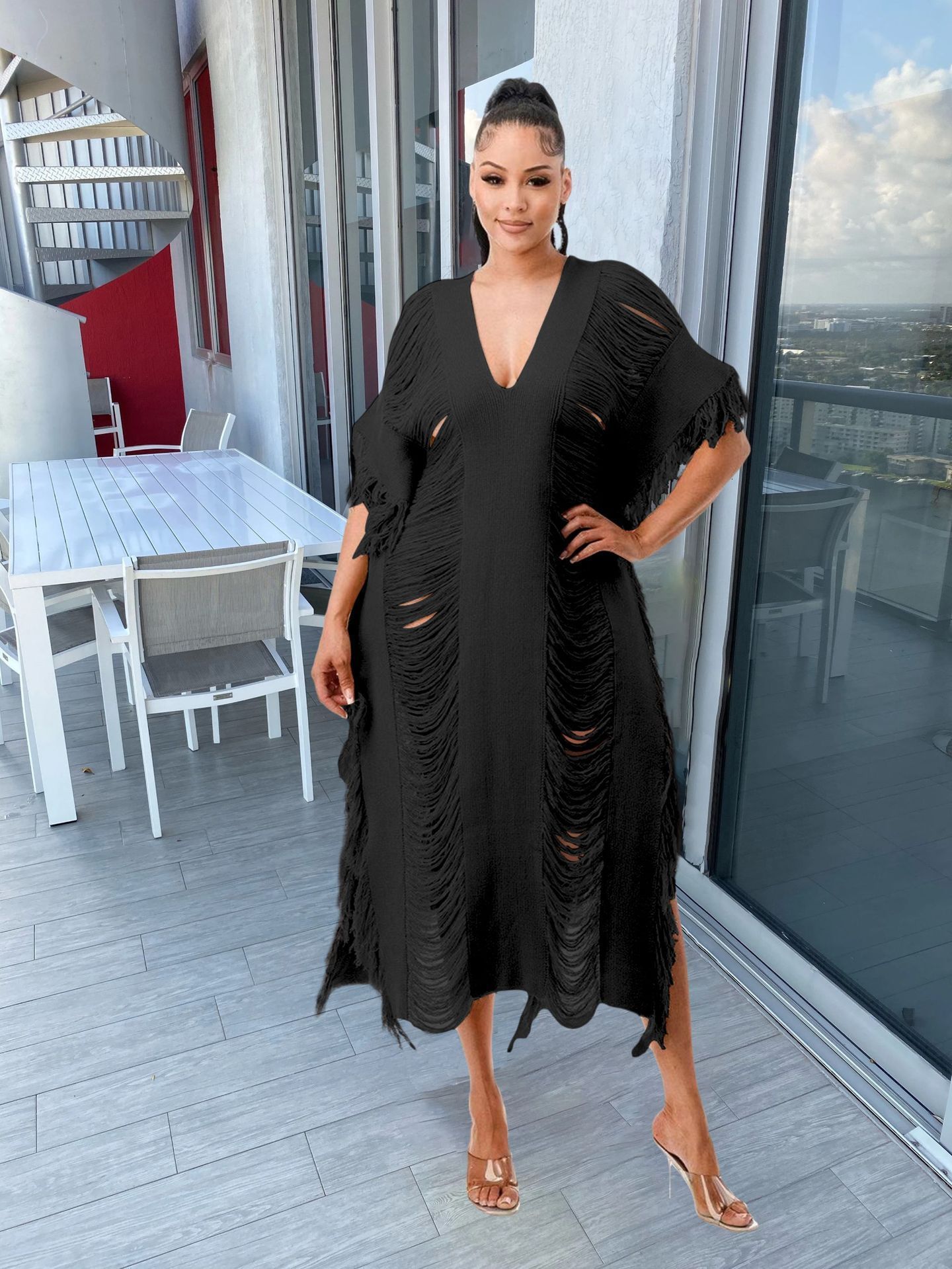 WomenS Open Front Cardigan Lightweight Long Knit Sweater Plus Size Fashionable Open Ropa De Mujer Verano 2024 Tendencia 240906