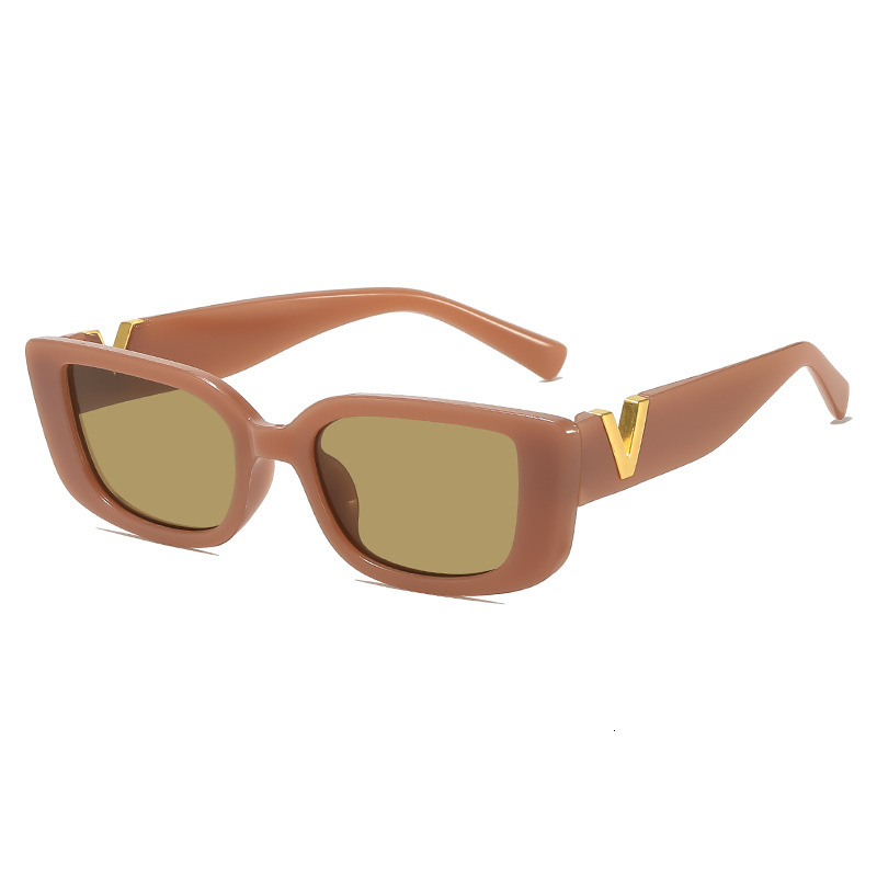 Luxury Brand Designer Sunglasses European And American Style Sunglasses UV Protection Strong Light Internet Celebrity Women's Glasses High-End Su