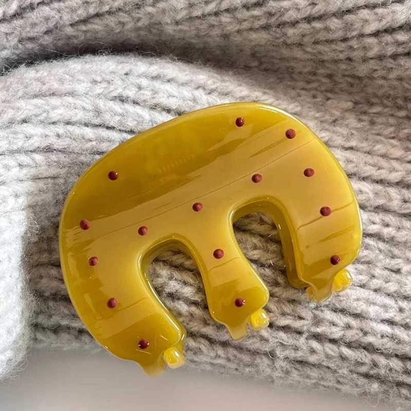 New Style Polka Dot Hair Claw M-Shaped Classic Claw Clips Elegant Hairpin Shark Clips Hair Accessories for Women Girls H260326