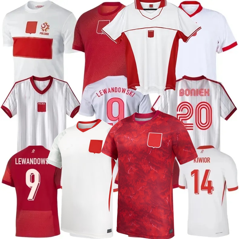 Retro 1982 2012 2026 2027 POLAND soccer jerseys LEWANDOWSKI ZALEWSKI ZIELINSKI KIWIOR SZYMANSKI BOGUSZ CASH vintage classic 26 27 National team football shirt