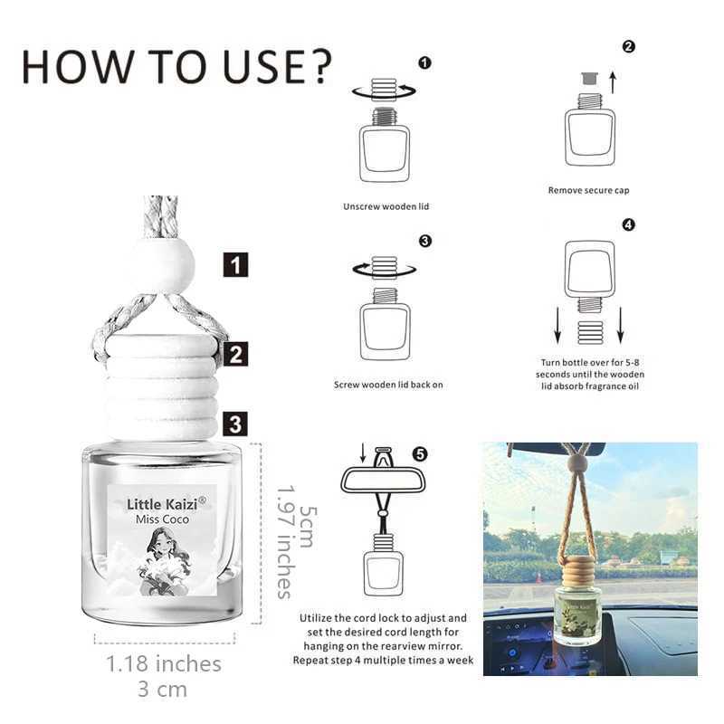 Little kaizi Scented Car Air Freshener - Long Lasting Car Diffuser - Last 60 Days H260326