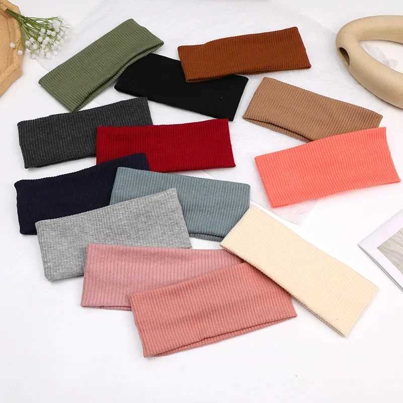 Sports Cycling Wash Face Hairbands Soft Korean Cotton Knitted Headband For Women Girls Bandanas Fashion Hair Accessories D260326