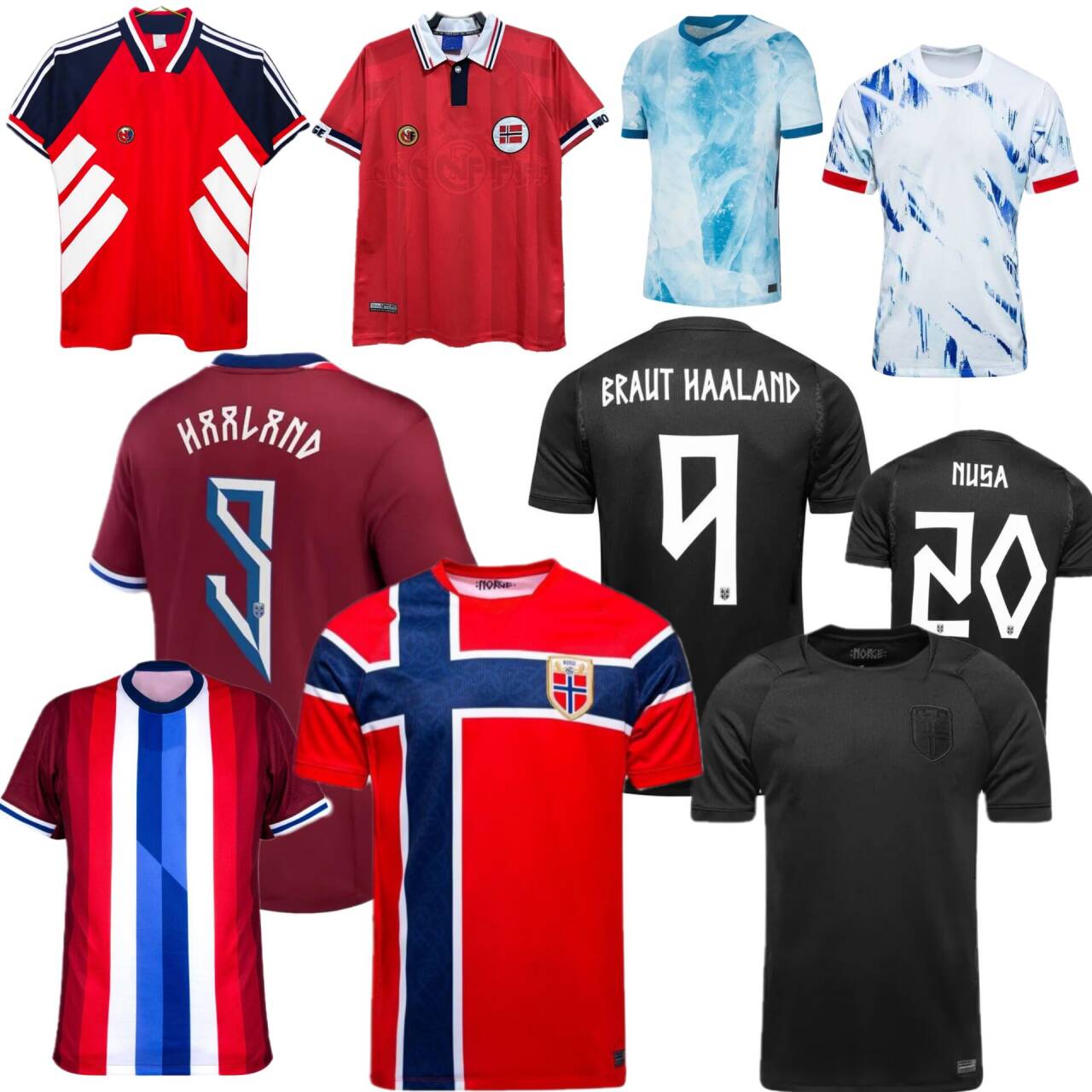 Norway football jersey soccer jerseys 98 20 21 24 25 26 SOLSKJAER BERGE RYERSON Odegaard REKDAL STRAND NUSA HAALAND Sorloth LARSEN National team football shirt