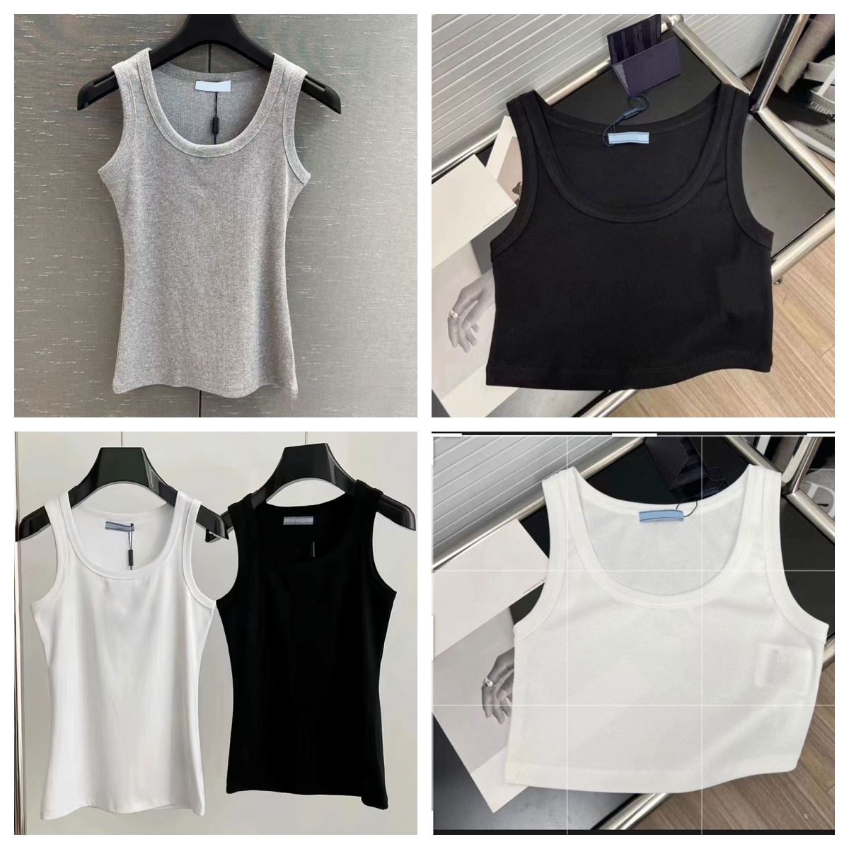 Womens Tops womens tanks top designer tank top women designer luxury vest sleeveless camis pure cotton fashionable knitted camisole P