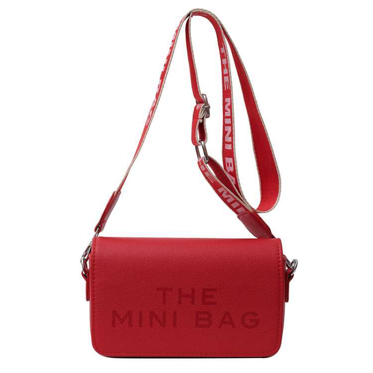 Factory wholesale trendy women's fashionable lettered small square ladies' casual shoulder and crossbody bags, customizable with logo