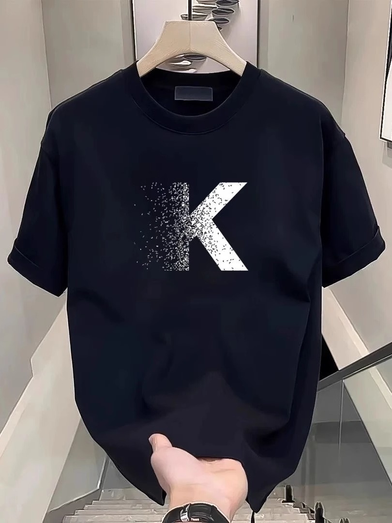 Summer Premium Luxury Heavyweight Cotton T-Shirts | Trendy High-Street Casual Versatile Crew Neck Short Sleeve Tops