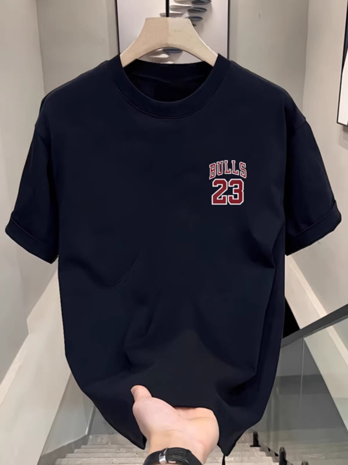 Men's Summer Vintage American Basketball T-Shirts | Streetwear 100% Cotton Oversized Athletic Casual Tees