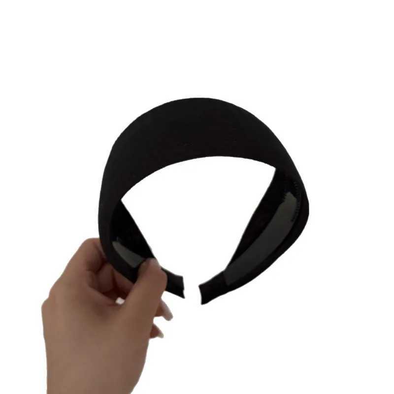 Korean color headband women high cranial top fabric hair accessory daily wear face washing pressure hairpin headgear D260326