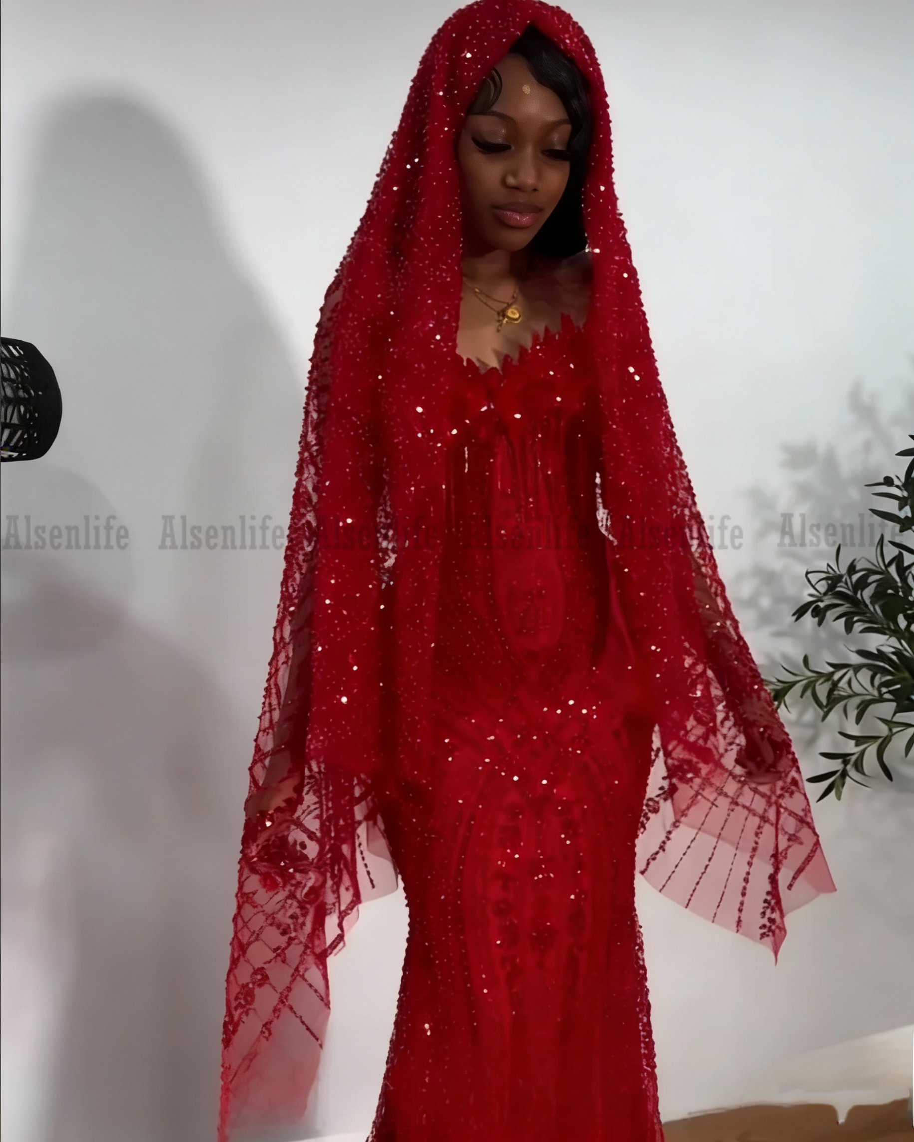 Elegant Black Prom Dresses 2026 Beading Crystal Evening Dress With Veil Long Birthday Party Gowns