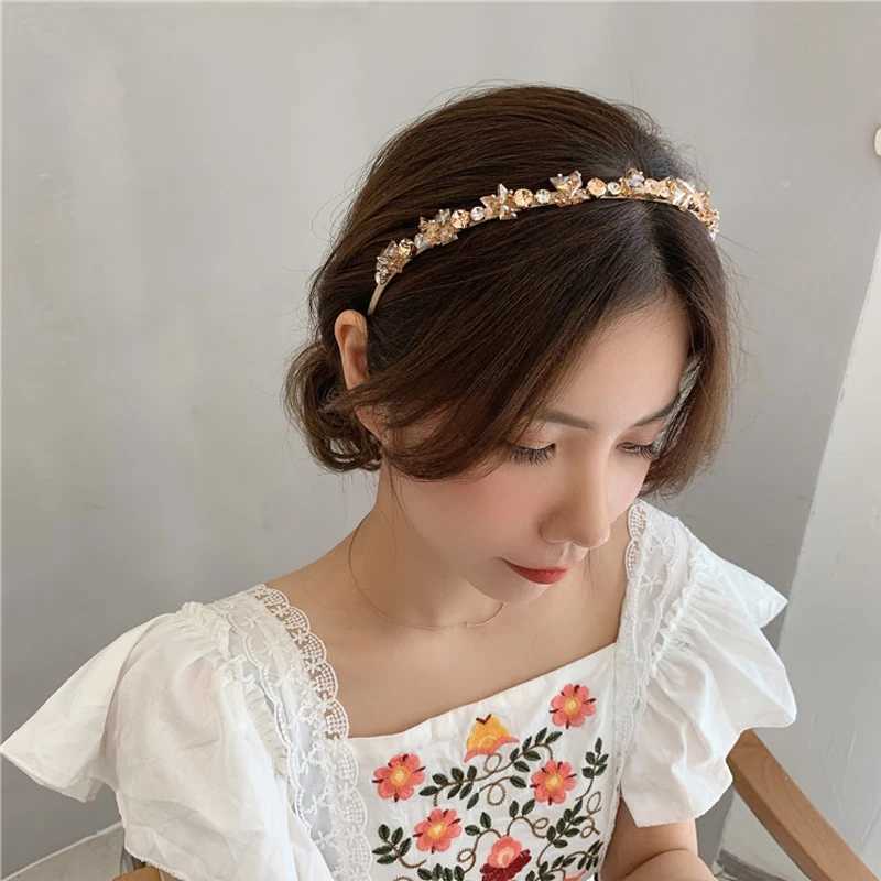 1 Pcs Womens Hairbands Korean Crystal Rhinestones Elegant Gentle Hair Hoops Sweet Versatile Fashion Hair Accessories For Girl D260326