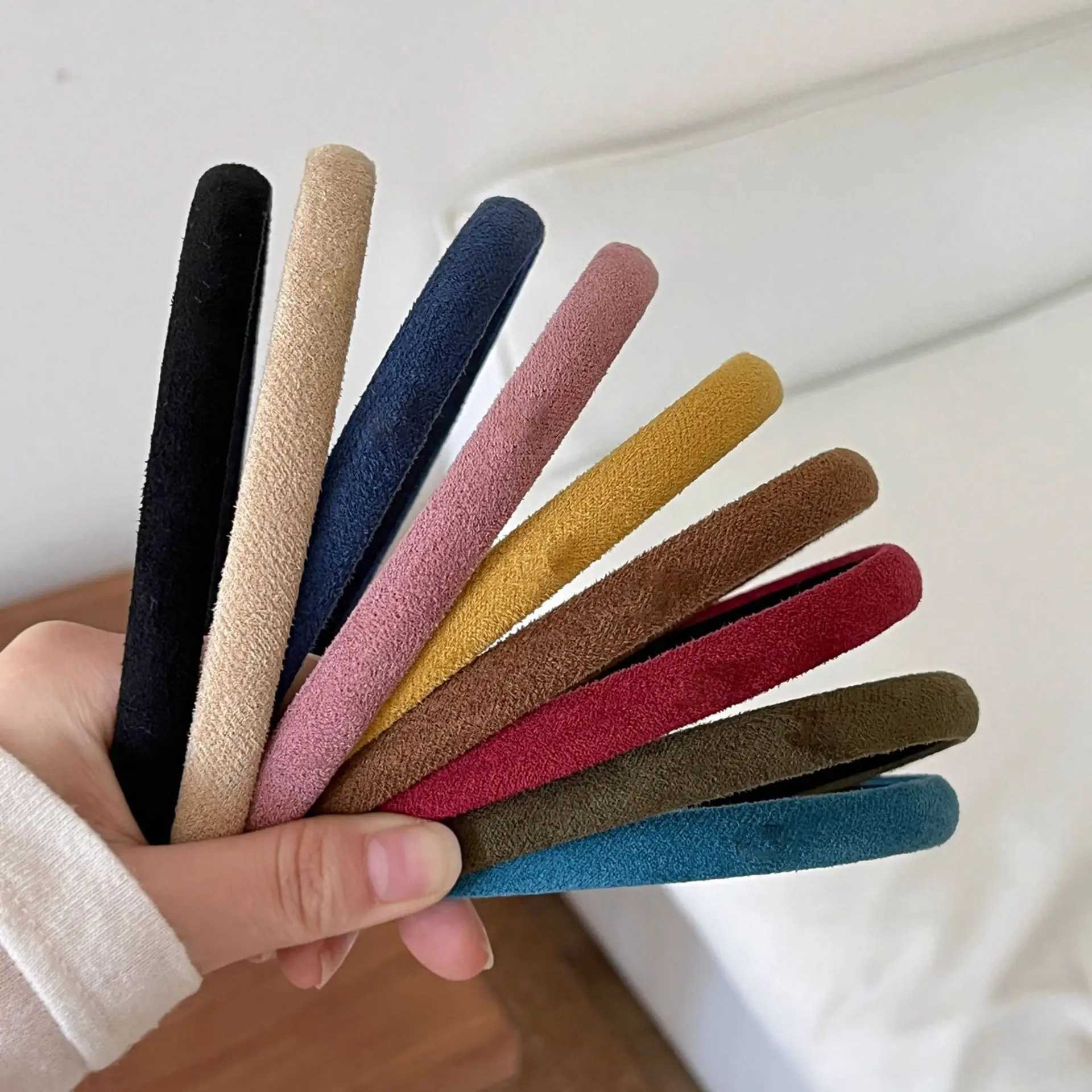 2026 Suede Fine Hairbands Headband Women Girls Wash Face Scrunchies Hair Head Hoop Bands Accessories Headdress Headwear Ornament D260326