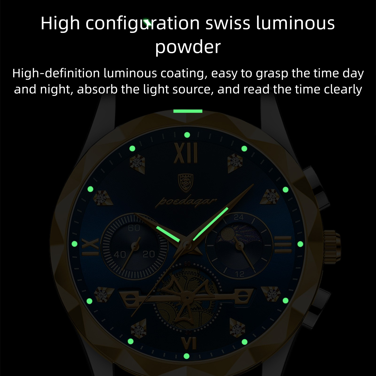 Men's Waterproof Luminous Multi-functional Fashionable High-end Business Watch Designer Watch Quartz Watch Outdoor Sports Watch Luxurious Combina